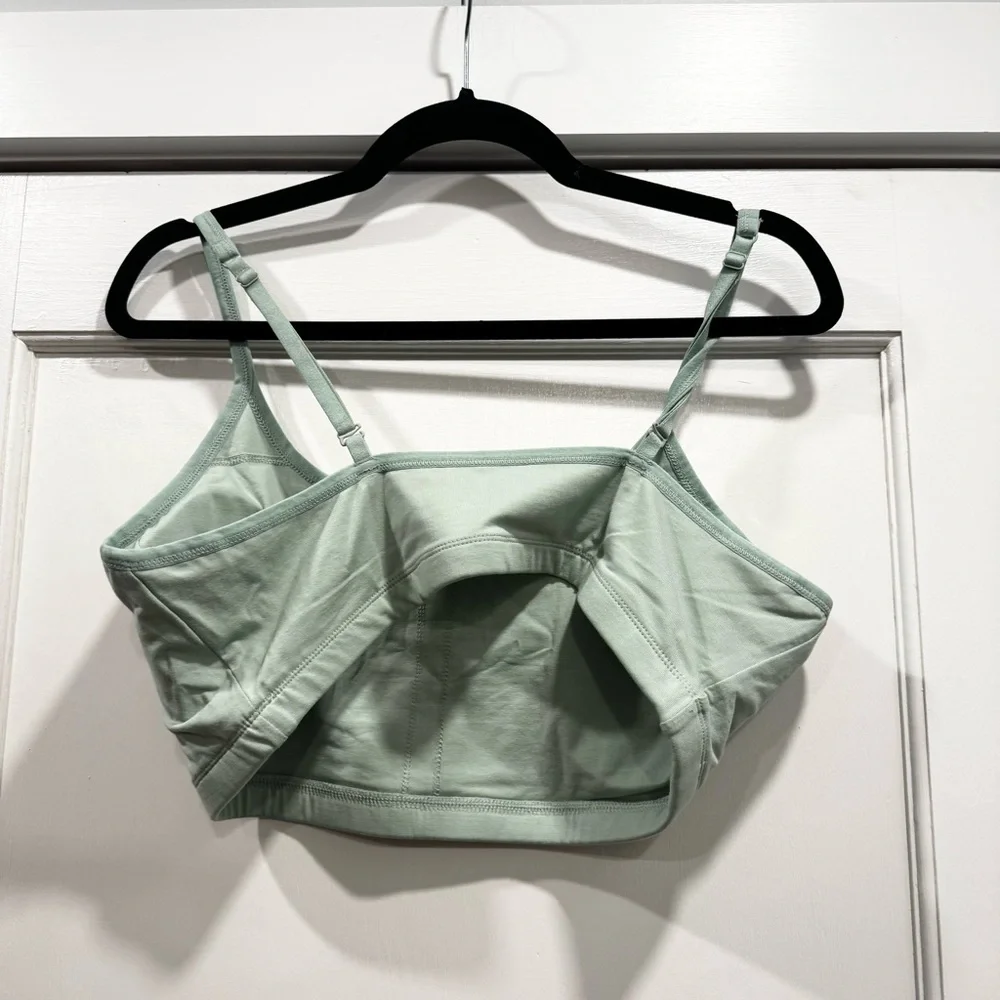Pact Everyday Strappy Scoop Bralette Mint Green XL Comfy Loungewear Wireless - Picture 6 of 8